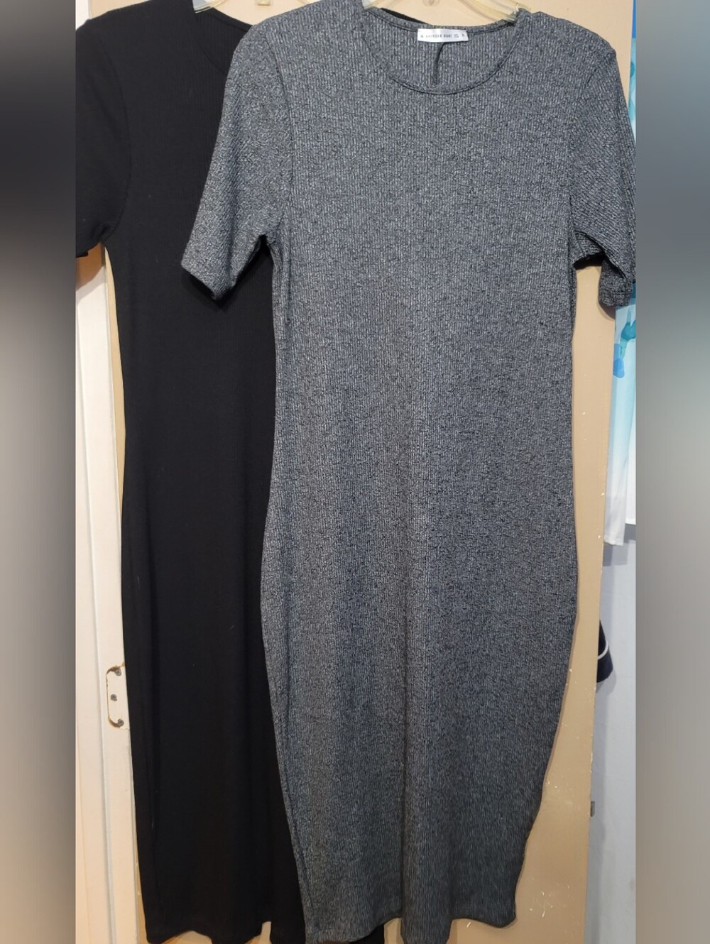 TWO- Ribbed Knit Midi Dress - Amercan Giant